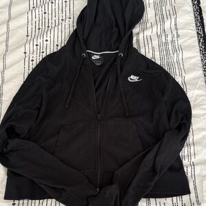 Nike Black Zip-Up Hoodie Jacket
